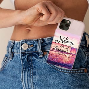 Painted Leather Flip Wallet Cover