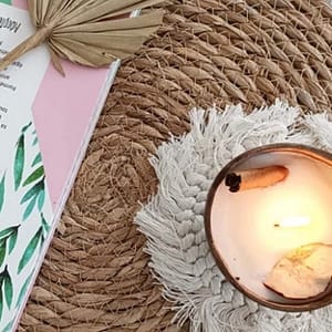 Cotton Flower Candle