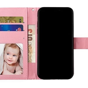 Painted Leather Flip Wallet Cover