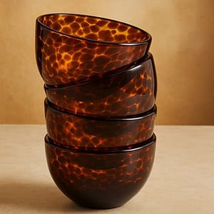 Amber Glass Bowls
